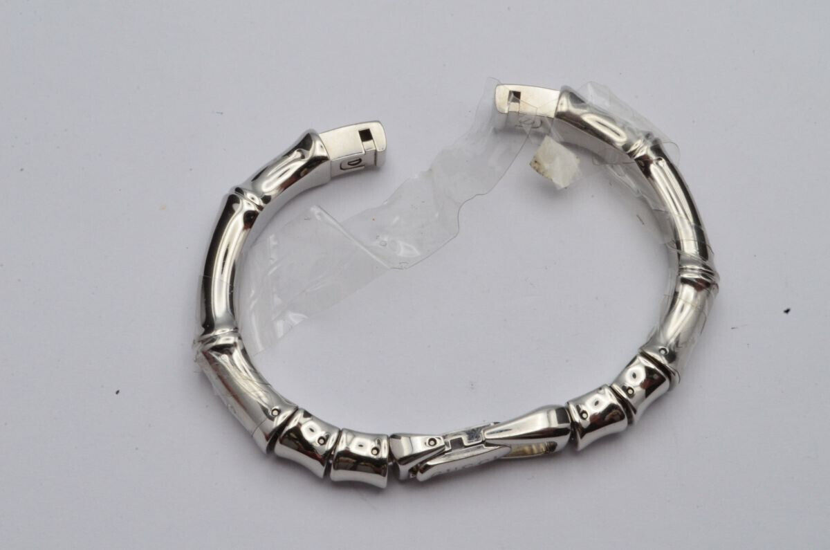 GUCCI DAMEN STAHL ARMBAND 5MM BRACELET VINTAGE RAR SPANGEN ARMBAND FÜR 6800 Main Image