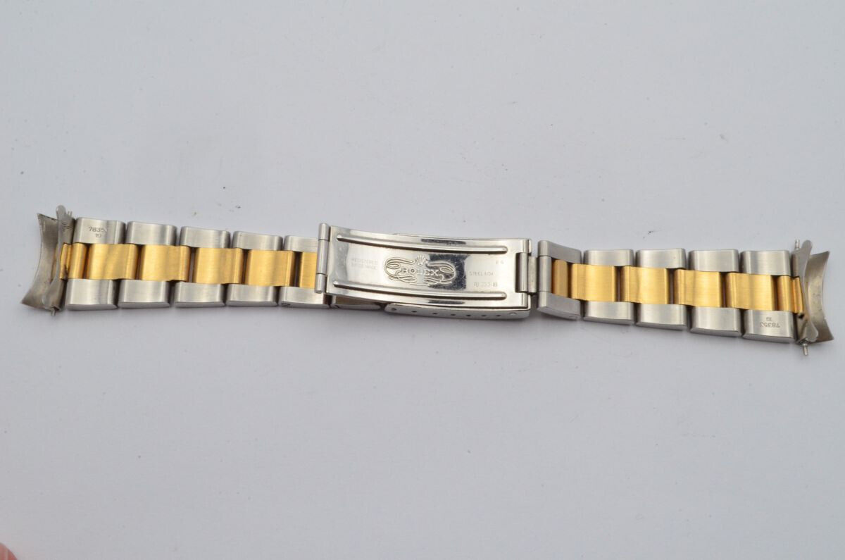 ROLEX DAMEN STAHL/GOLD ARMBAND BRACELET 19MM OYSTER ARMBAND 78353 VINTAGE P4 CLA Gallery Image 0
