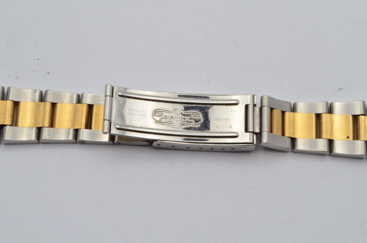 ROLEX DAMEN STAHL/GOLD ARMBAND BRACELET 19MM OYSTER ARMBAND 78353 VINTAGE P4 CLA Gallery Image 1