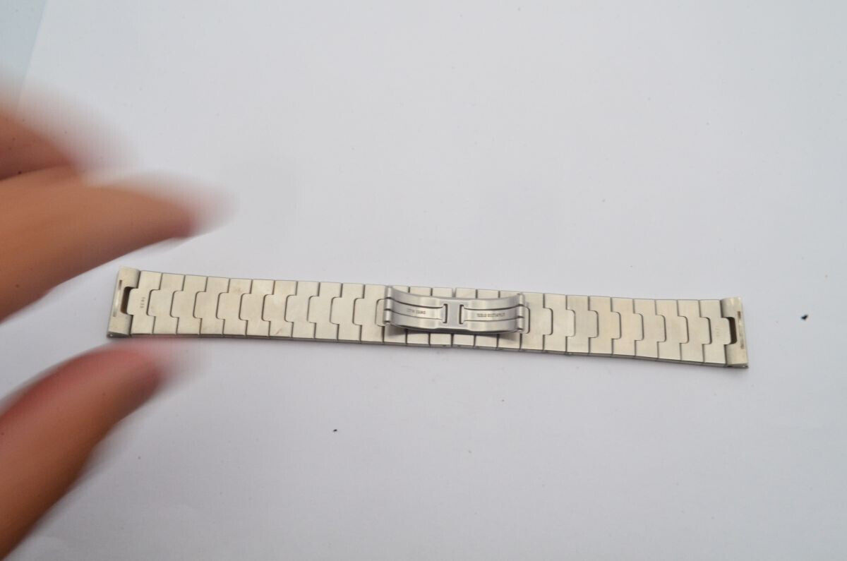 CARTIER SANTOS 100 HERREN STAHL ARMBAND 20MM BRACELET VINTAGE SCHÖNER ZUSTAND Gallery Image 0