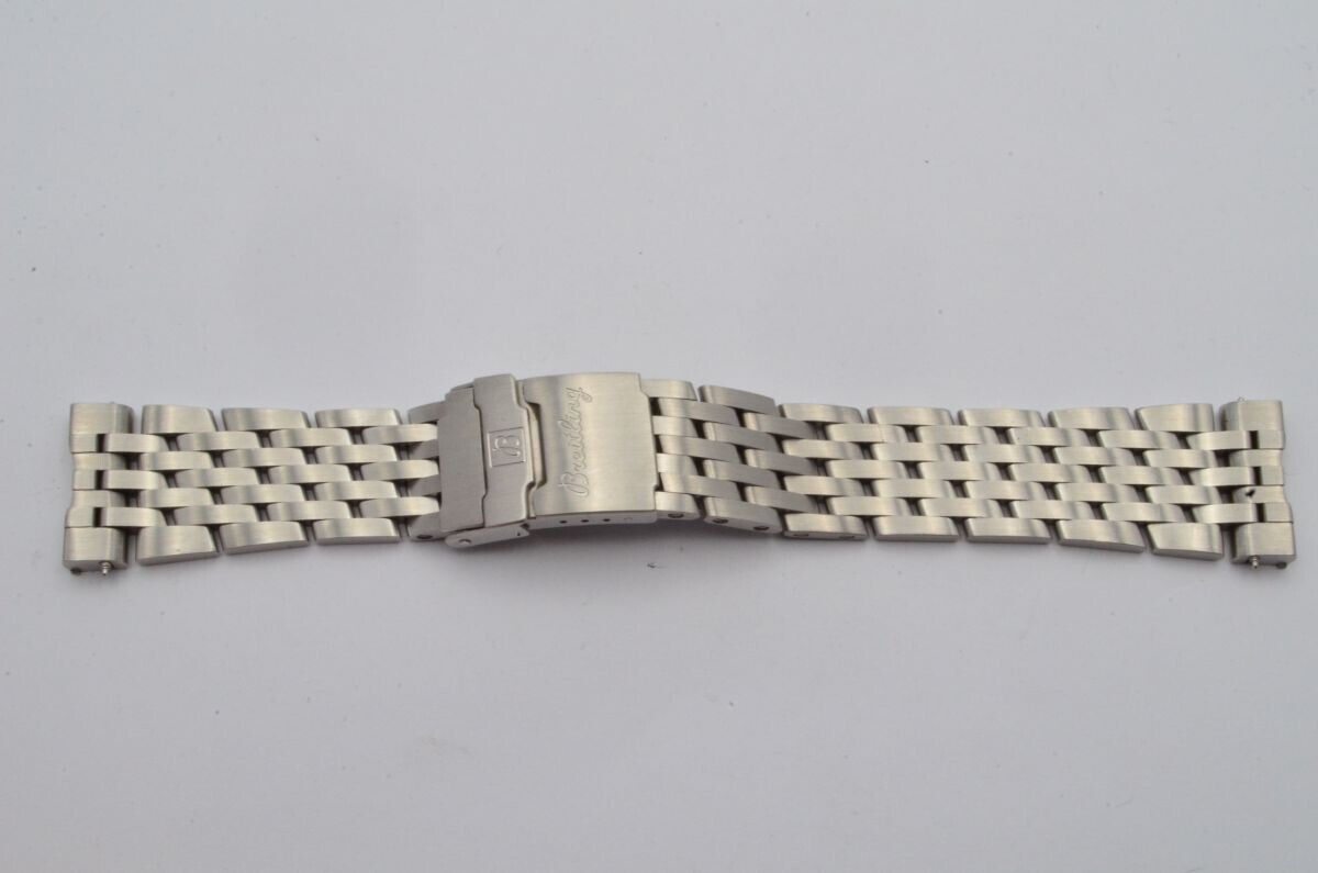 BREITLING NAVITIMER FIGHTERS PILOT ARMBAND 22MM 740A STAHL MATT TOP ZUSTAND Uhren Kolbel GmbH