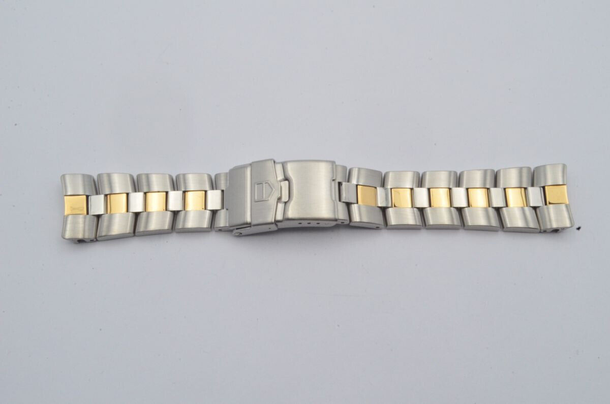TAG HEUER PROFESSIONAL 2000 STAHL/GOLD ARMBAND 20MM BRACELET VINTAGE FAD001 Main Image