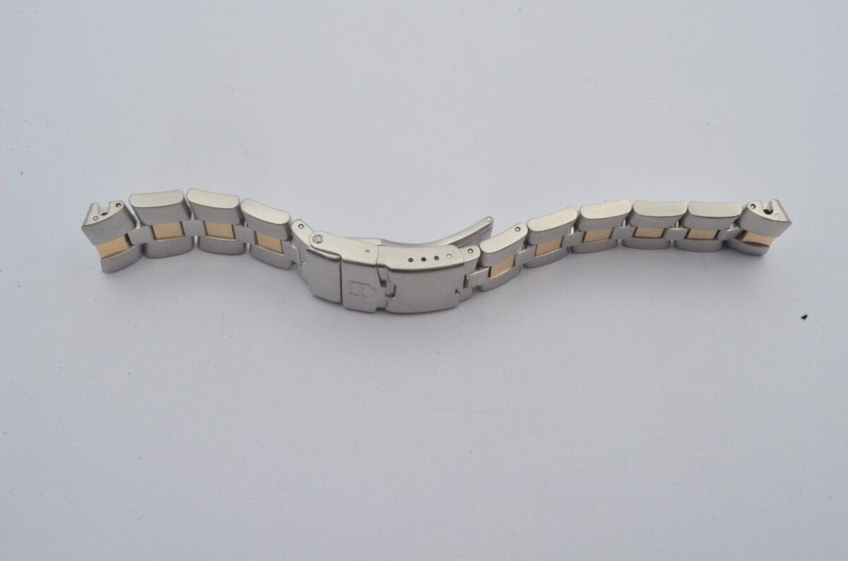 TAG HEUER PROFESSIONAL 2000 STAHL/GOLD ARMBAND 20MM BRACELET VINTAGE FAD001 Gallery Image 0