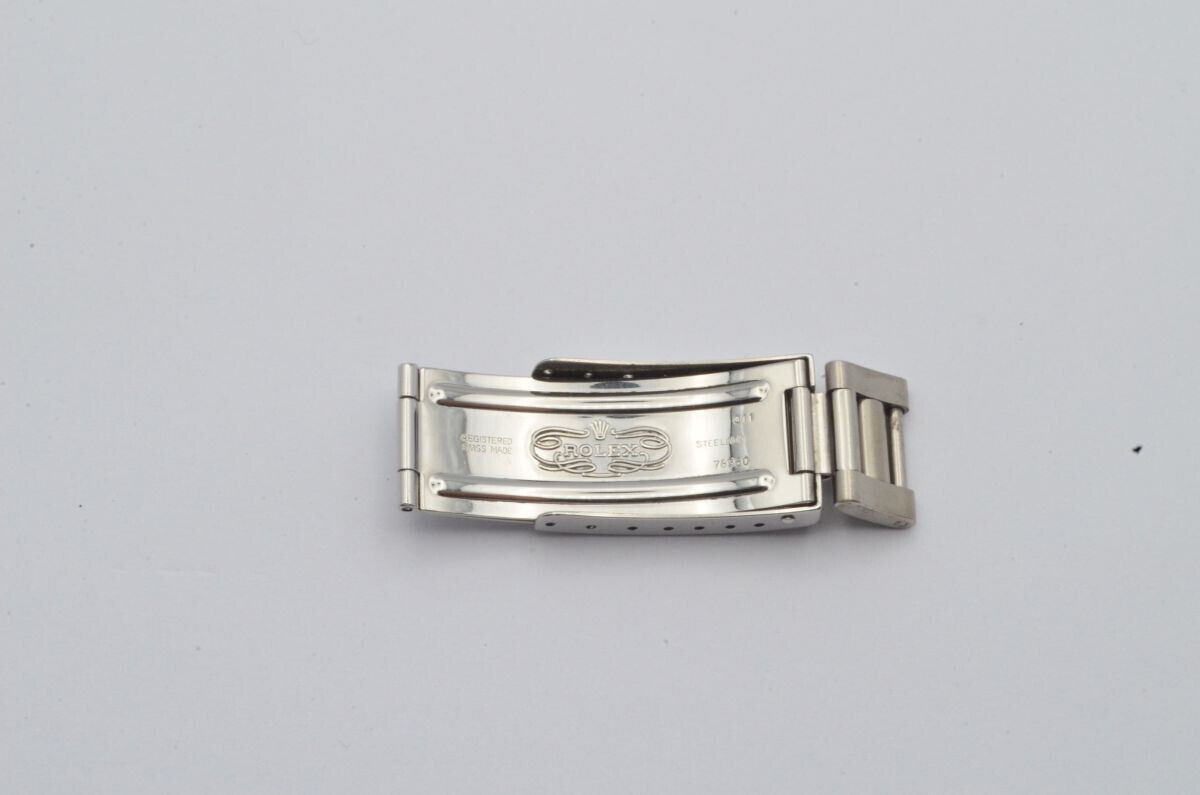 ROLEX OYSTER STAHL ARMBAND FALTSCHLIESSE 15MM 78360 G11 VINTAGE SCHÖNER ZUSTAND Gallery Image 0