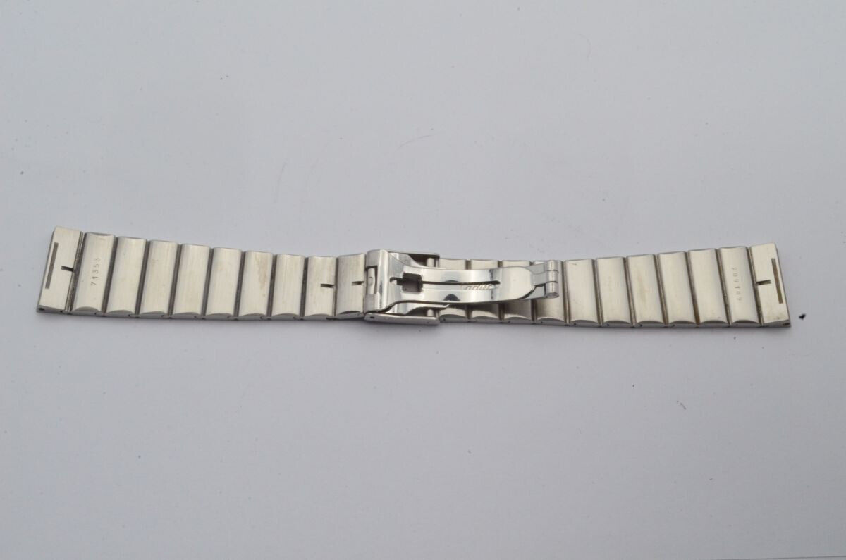 CARTIER SANTOS HERREN STAHL ARMBAND 18MM BRACELET VINTAGE SCHÖNER ZUSTAND RAR 3 Gallery Image 1