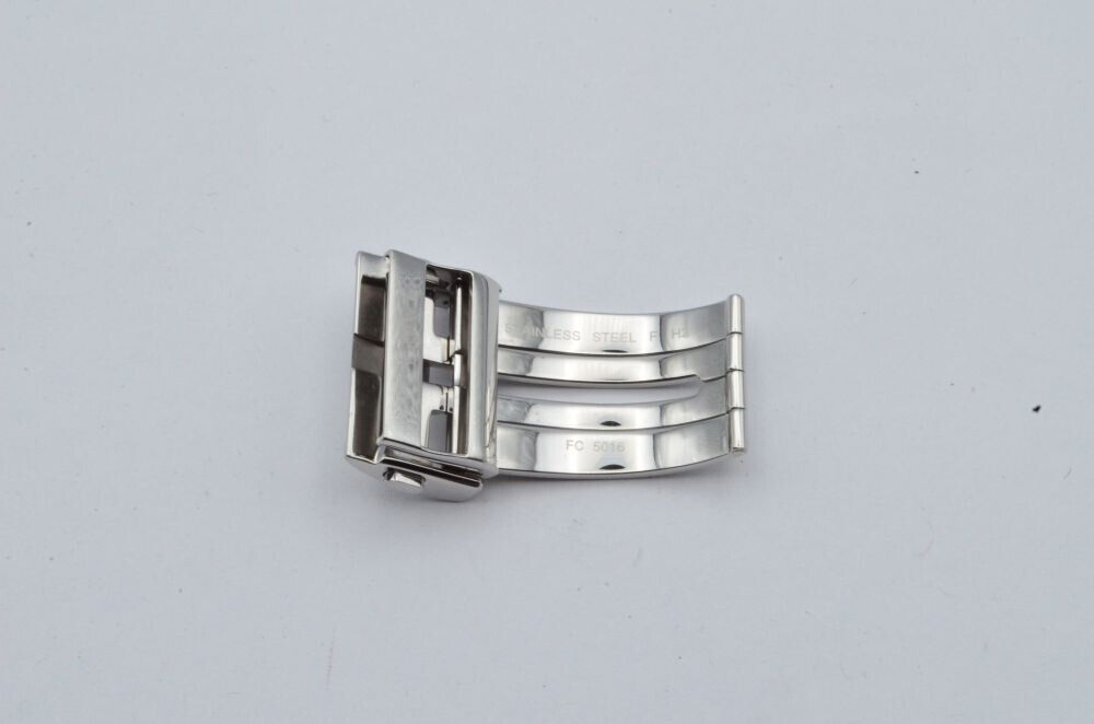 TAG HEUER LEDER ARMBAND FALTSCHLIESSE 22MM STAHL DEPLOYMENT CLASP Gallery Image 0