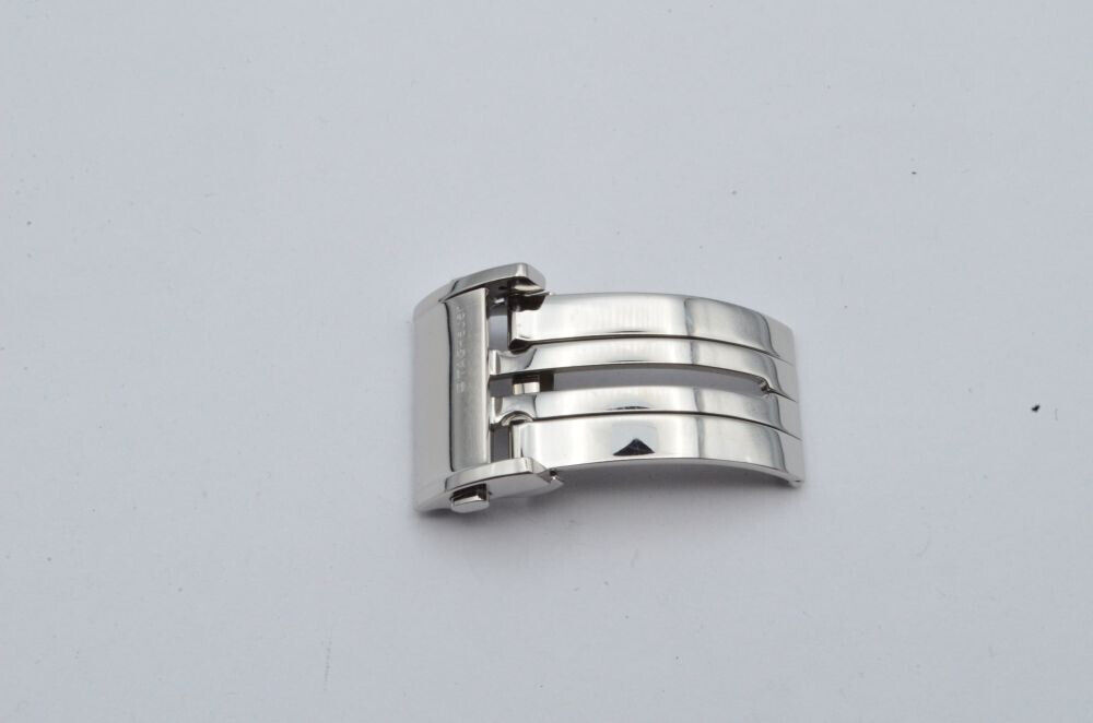 TAG HEUER LEDER ARMBAND FALTSCHLIESSE 22MM STAHL DEPLOYMENT CLASP Main Image