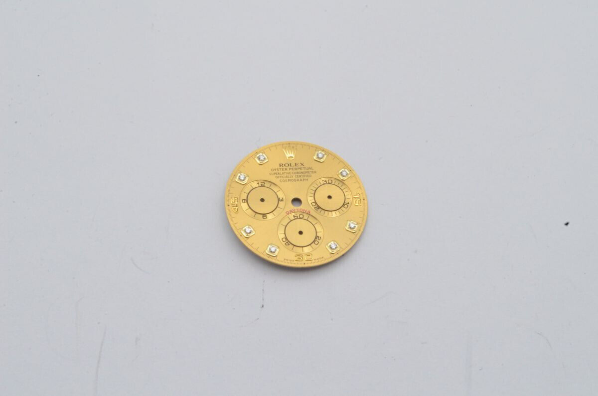 ROLEX ZIFFERBLATT DIAL DAYTONA HERREN UHR  116528 GOLD BRILLIANTEN TOP ZUSTAND Main Image