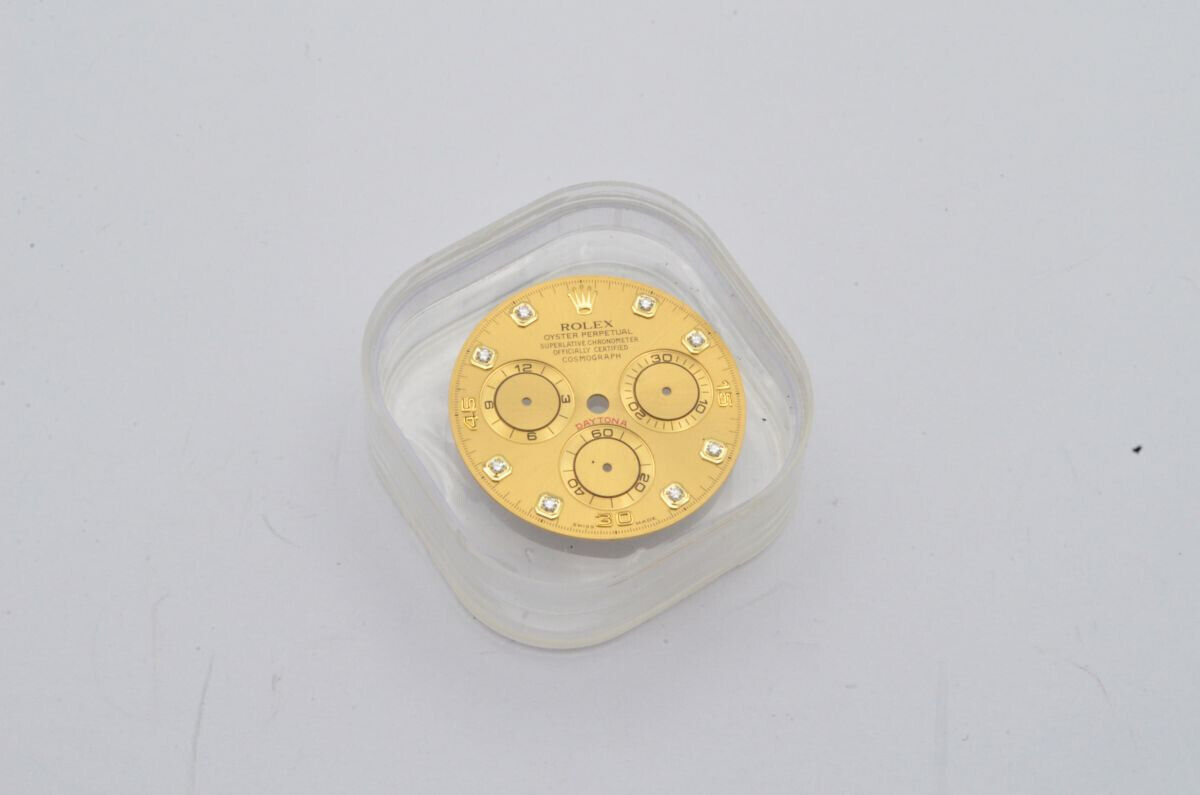 ROLEX ZIFFERBLATT DIAL DAYTONA HERREN UHR  116528 GOLD BRILLIANTEN TOP ZUSTAND Gallery Image 0