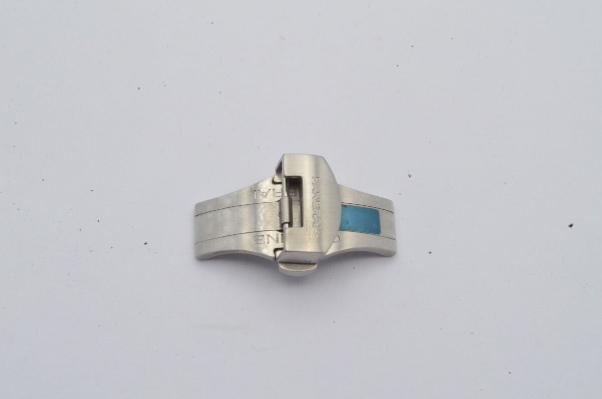 OFFICINE PANERAI LEDER ARMBAND FALTSCHLIESSE 20MM DEPLOYMENT CLASP VINTAGE MATT Gallery Image 0