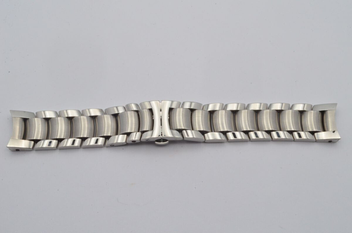 BAUME & MERCIER CAPELAND CHRONO HERREN STAHL ARMBAND 20MM VINTAGE RAR Main Image