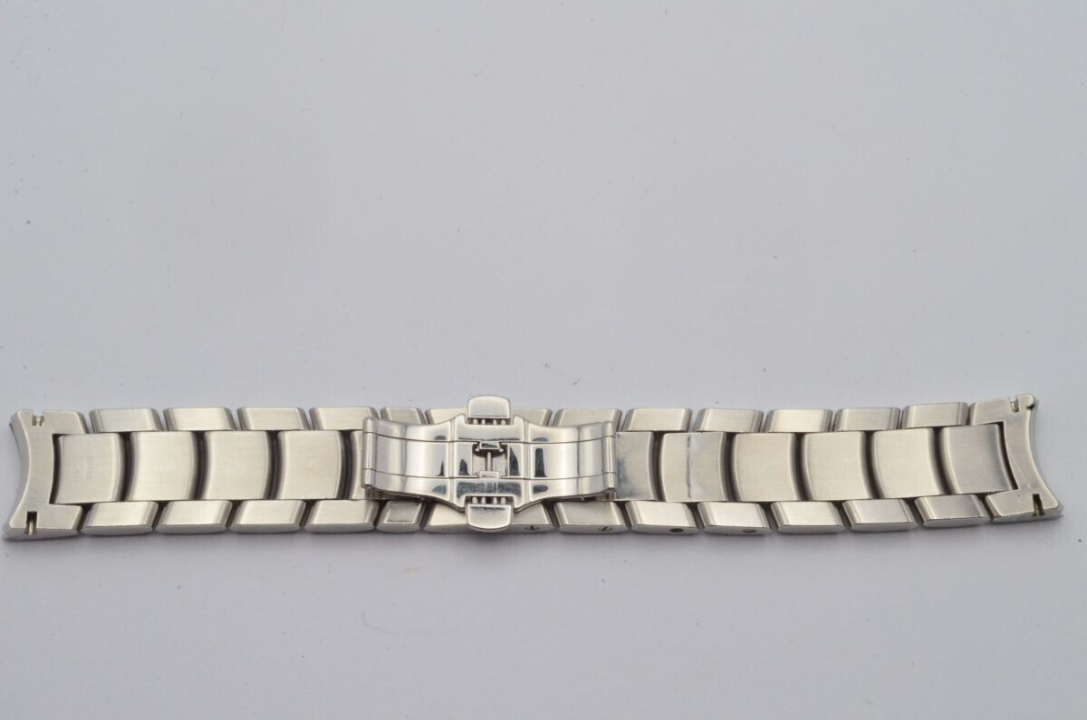 BAUME & MERCIER CAPELAND CHRONO HERREN STAHL ARMBAND 20MM VINTAGE RAR Gallery Image 0