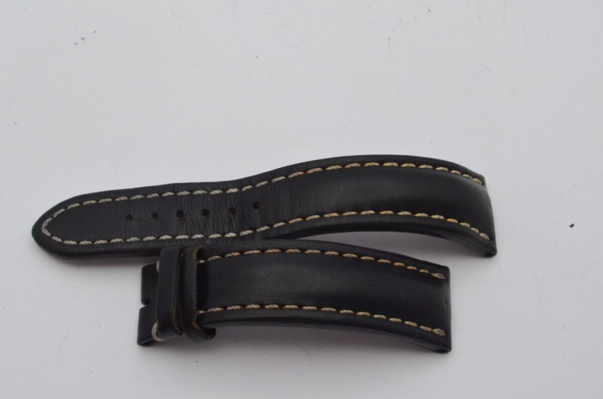 BREITLING KALBS LEDER ARMBAND 20MM FÜR DORNSCHLIESSE 18MM SCHWARZ 20-18 428X Main Image