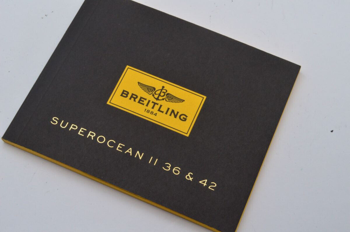 BREITLING ANLEITUNG MANUAL SUPEROCEAN 36 & 39 HERREN UHR Main Image