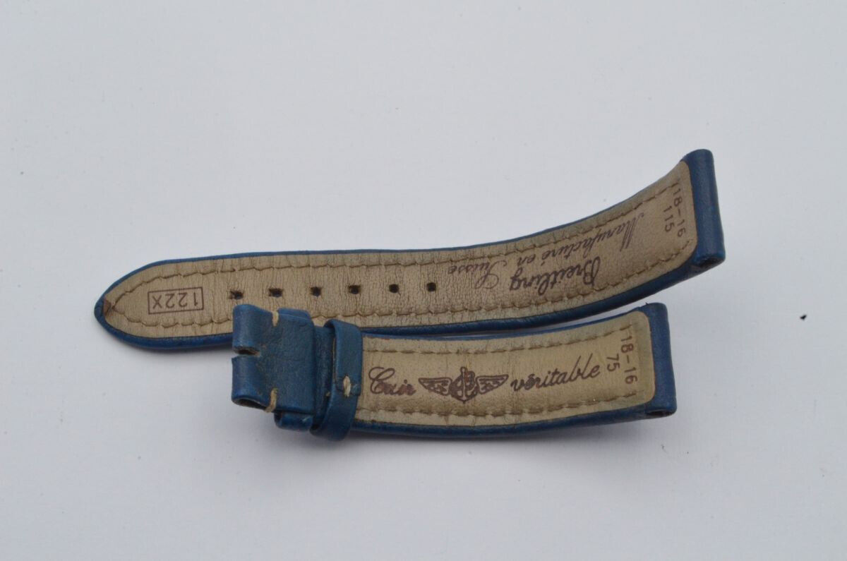 BREITLING KALBS LEDER ARMBAND 18MM BRACELET FÜR DORNSCHLIESSE 16MM 18-16 Gallery Image 0