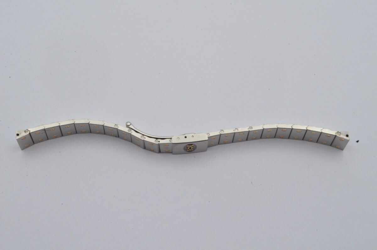 CARTIER SANTOS STAHL/GOLD ARMBAND 12MM BRACELET VINTAGE SCHÖNER ZUSTAND RAR 4 Gallery Image 0