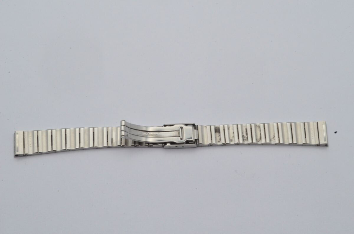 CARTIER SANTOS STAHL/GOLD ARMBAND 12MM BRACELET VINTAGE SCHÖNER ZUSTAND RAR 4 Gallery Image 1