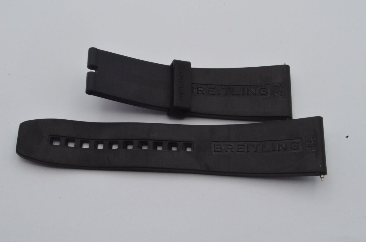 BREITLING DIVER PRO KAUTSCHUK ARMBAND 24MM FÜR DORNSCHLIESSE 20MM 24-20 NEUE VER Gallery Image 0