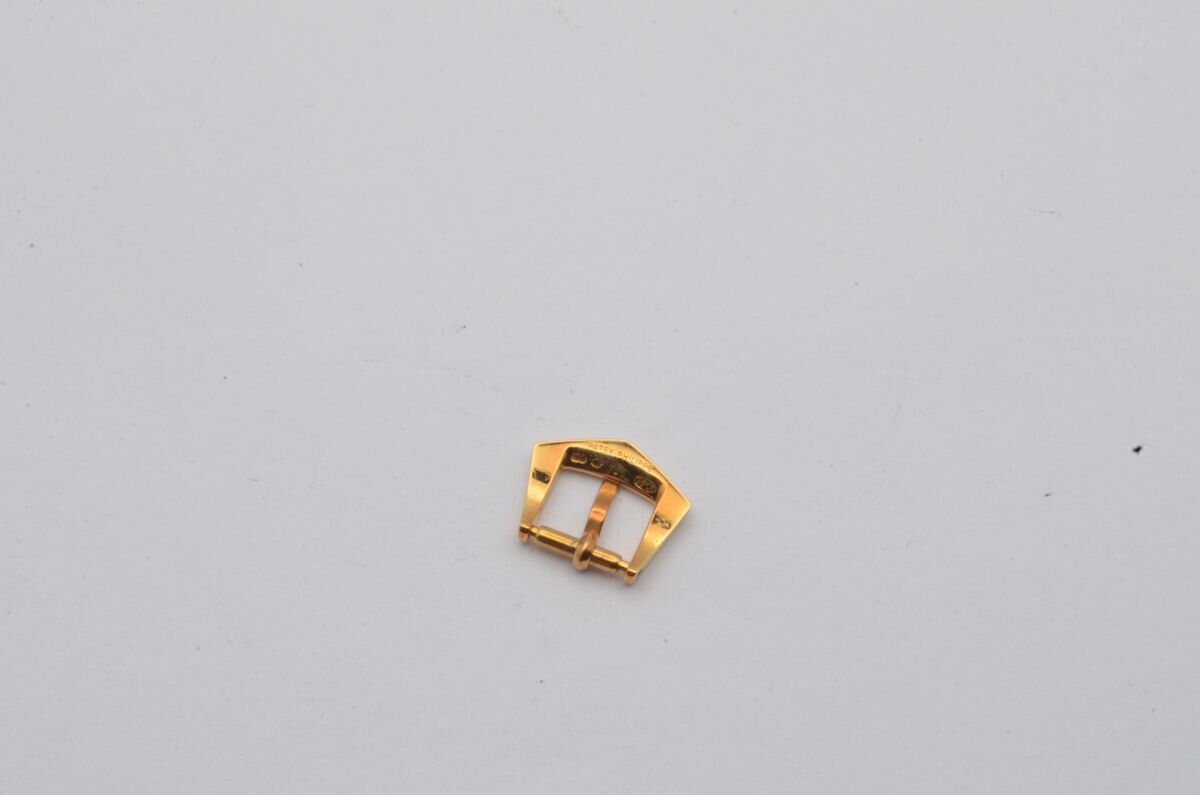 PATEK PHILIPPE DORNSCHLIESSE 18K 750 GOLD 14MM FÜR LEDER ARMBAND Gallery Image 0