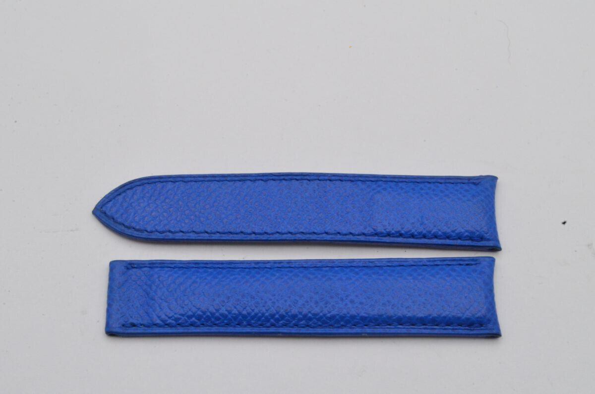 CARTIER KALBS LEDER ARMBAND LEATHER BRACELET 17MM FALTSCHLIESSE 16MM 17-16 BLAU Main Image