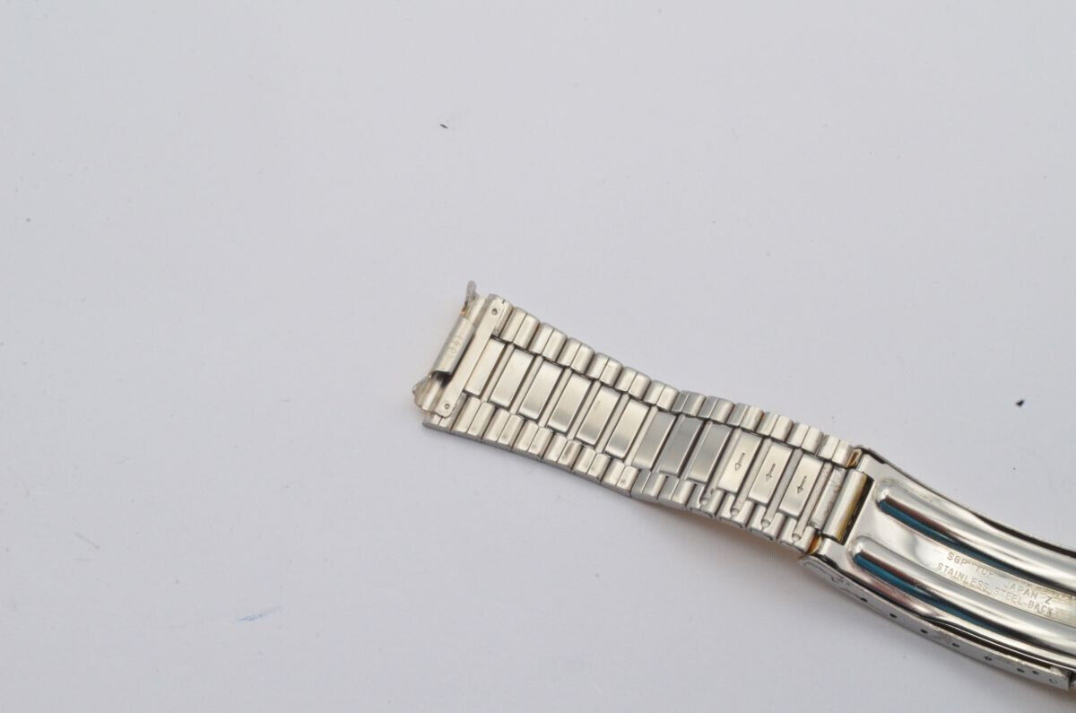 SEIKO STAHL ARMBAND 18MM BRACELET VINTAGE SCHÖNER ZUSTAND VERGOLDET 2 Gallery Image 1