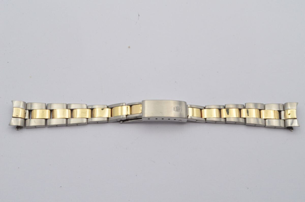 ROLEX OYSTER STAHL/GOLD ARMBAND 7835 GEFALTET 13MM VINTAGE RAR TOP RAR Main Image