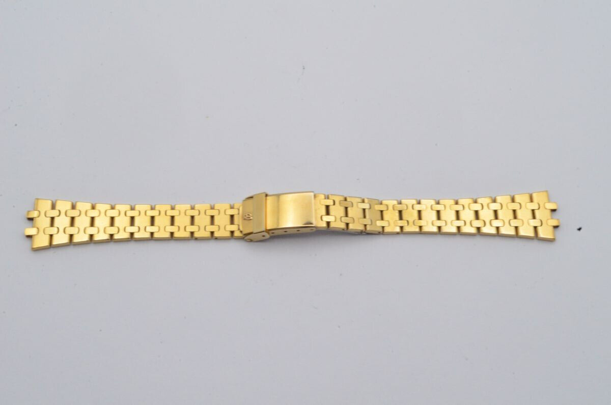 BREITLING TABARLY DAMEN STAHL ARMBAND VERGOLDET 17MM VINTAGE RAR TOP ZUSTAND Main Image