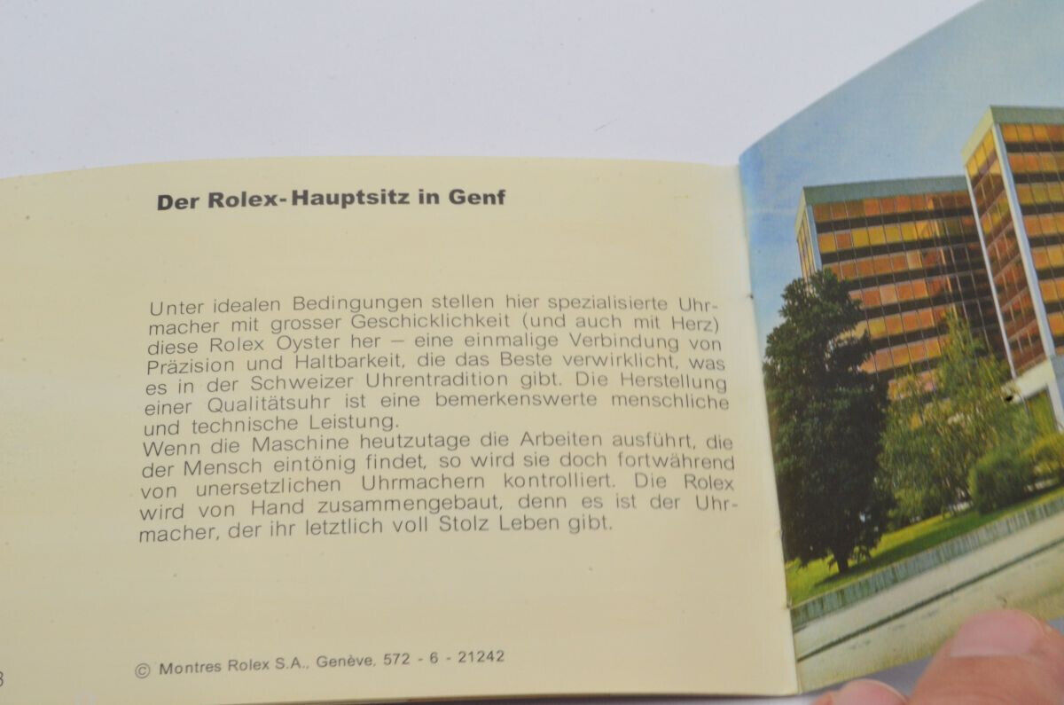 ROLEX MANUAL BOOKLET COSMOGRAPH DAYTONA VINTAGE 80ER JAHRE DEUTSCH Gallery Image 1