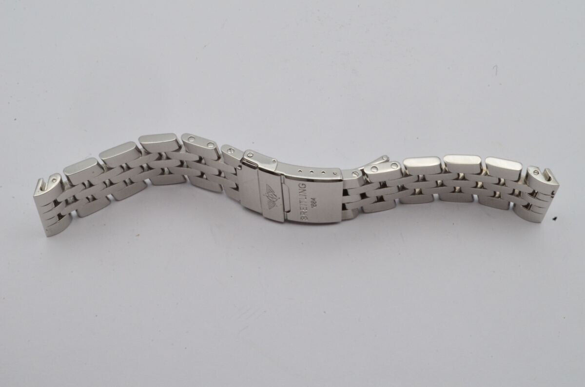 BREITLING PILOTBAND 22MM CHRONOMAT EVOLUTION STAHL/STAHL 357A NEUWERTIG Gallery Image 0