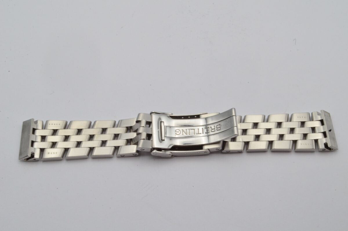 BREITLING PILOTBAND 22MM CHRONOMAT EVOLUTION STAHL/STAHL 357A NEUWERTIG Gallery Image 1