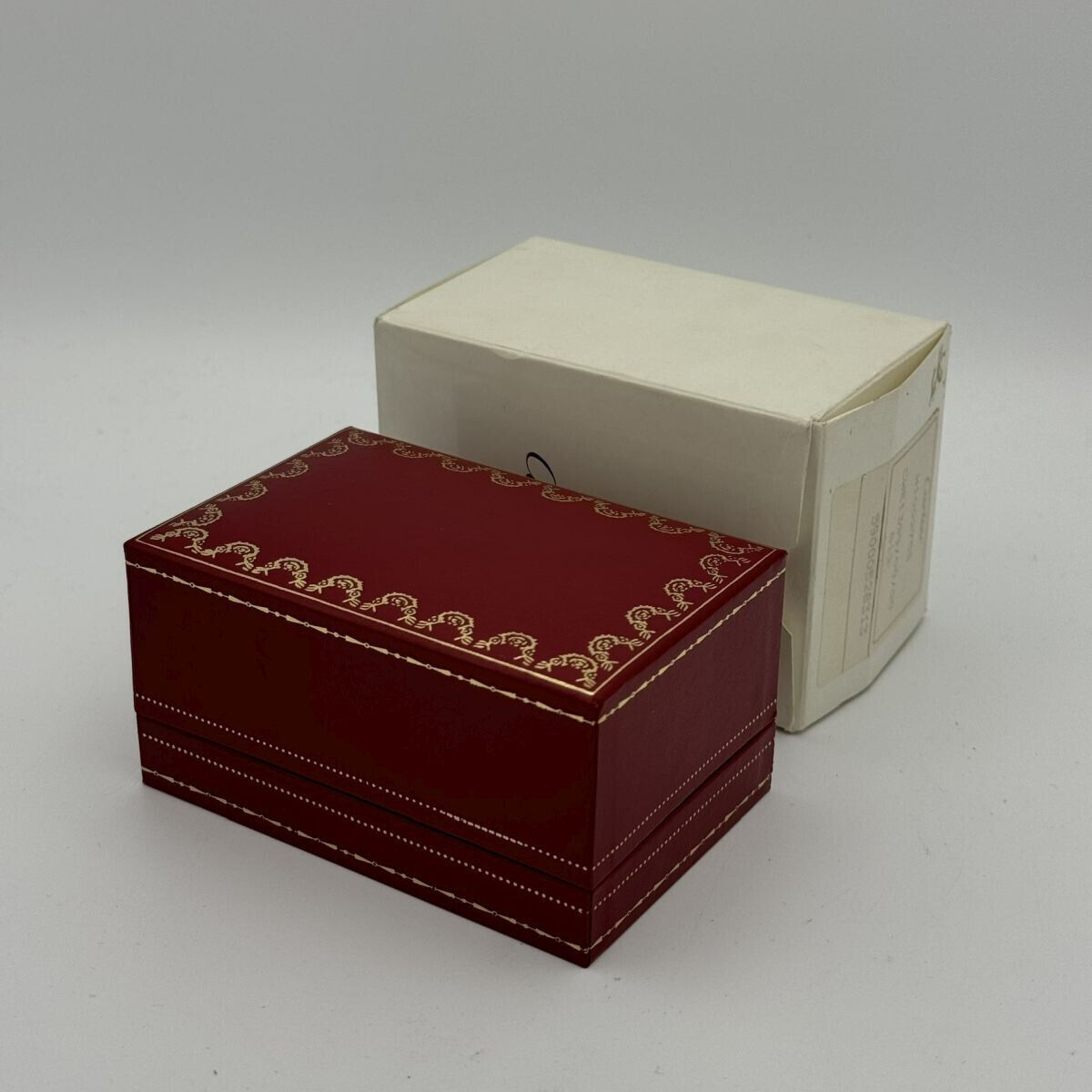 CARTIER UHRENBOX WATCH BOX CASE VINTAGE RAR TOP ZUSTAND MIT UMKARTON Gallery Image 1