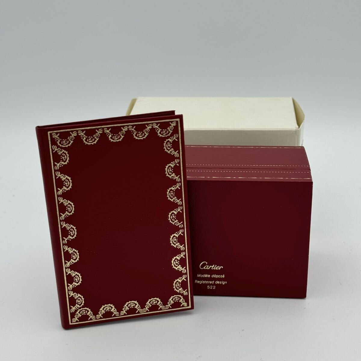 CARTIER UHRENBOX WATCH BOX CASE VINTAGE RAR TOP ZUSTAND MIT UMKARTON Gallery Image 3