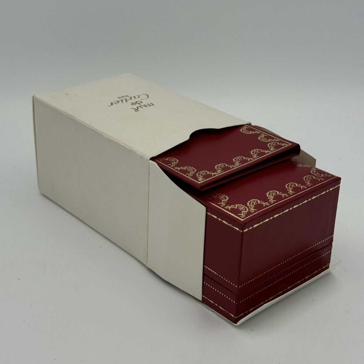 CARTIER UHRENBOX WATCH BOX CASE VINTAGE RAR TOP ZUSTAND MIT UMKARTON Gallery Image 4