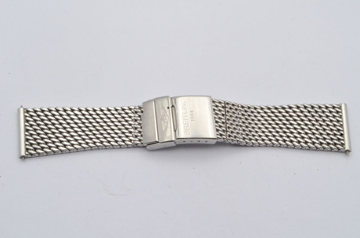 BREITLING OCEAN CLASSIC STAHL ARMBAND BRACELET 24MM RAR 146A TOP ZUSTAND POLIERT Main Image