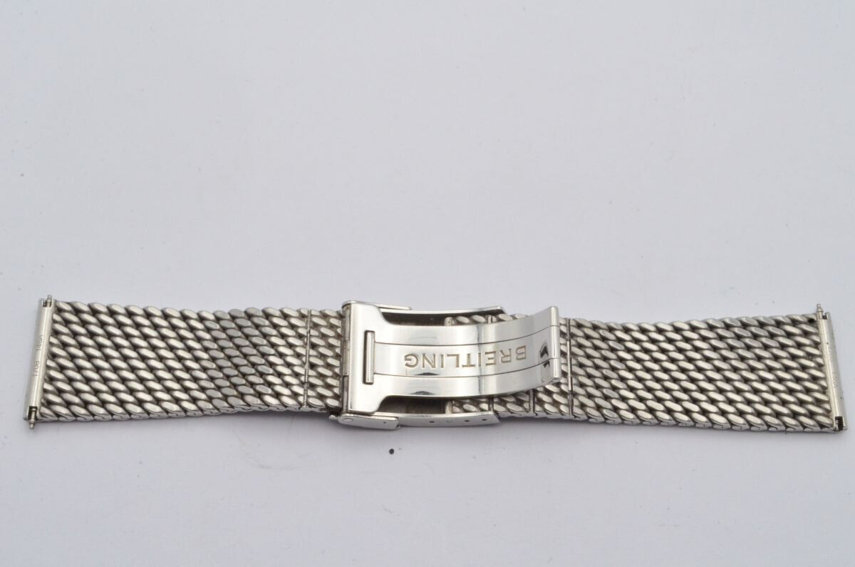BREITLING OCEAN CLASSIC STAHL ARMBAND BRACELET 24MM RAR 146A TOP ZUSTAND POLIERT Gallery Image 1
