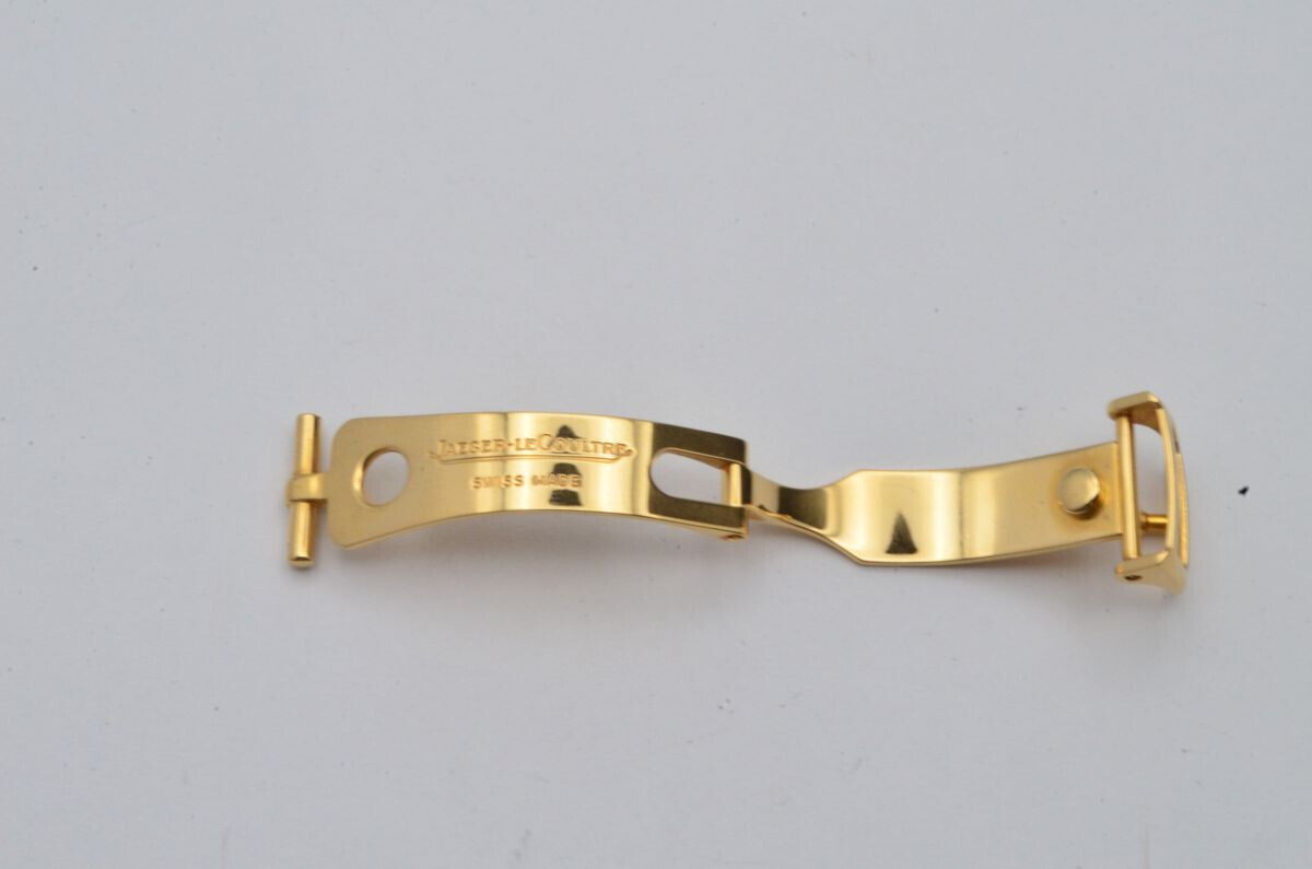 JAEGER LECOULTRE 18K 750 MASSIV GOLD FALTSCHLIESSE DEPLOYMENT CLASP 12MM 3 Gallery Image 0