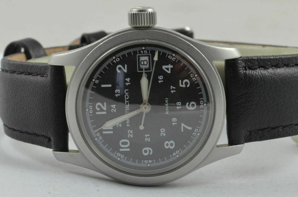 HAMILTON KHAKI H683410 QUARTZ HERREN UHR MEDIUM SIZE 38MM ...